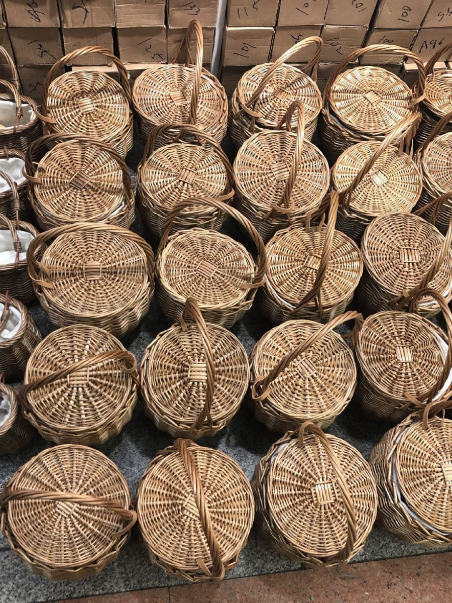 Basket Picnic Straw Bag Japanese Style