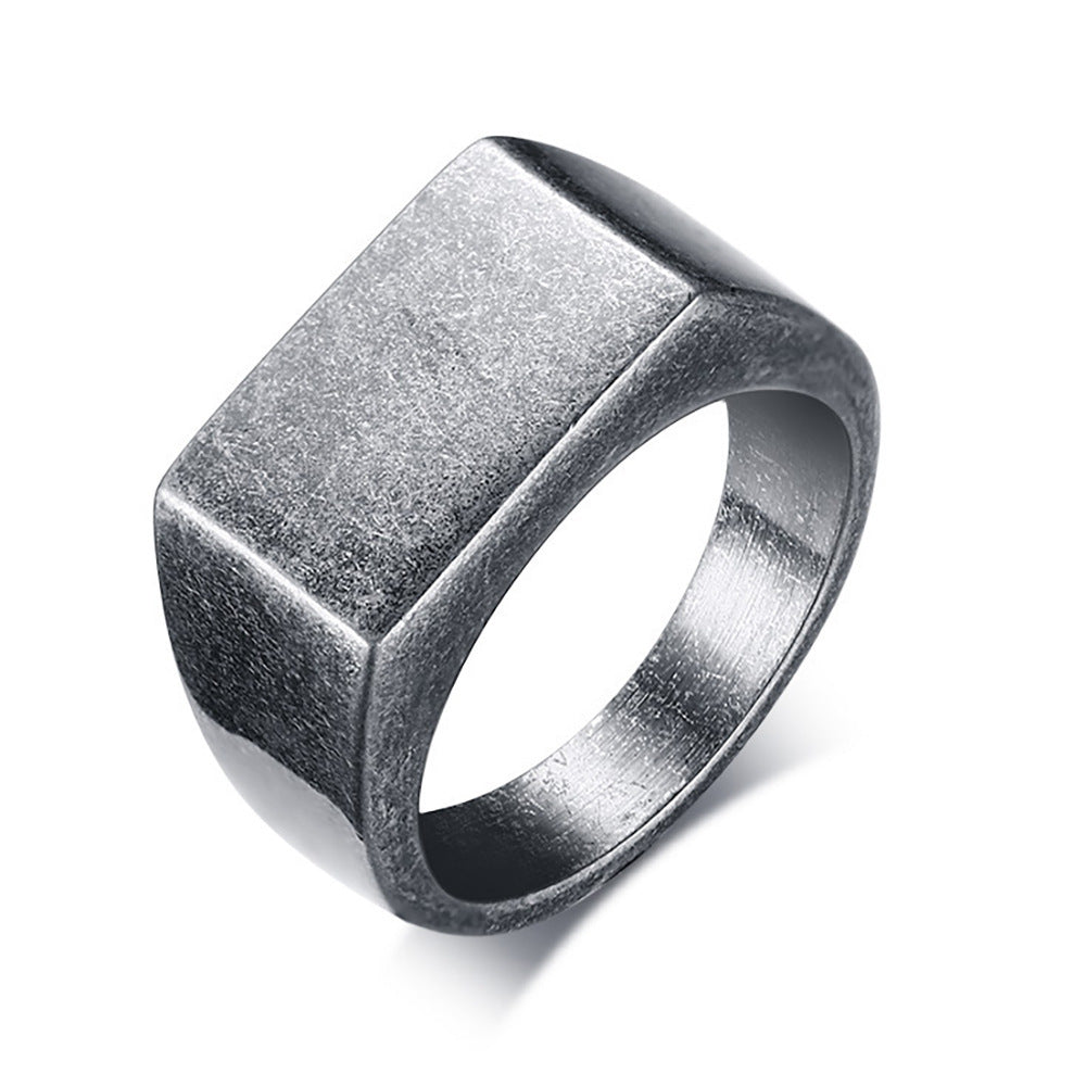 Simple And Stylish Personality Rhombus Vintage Ring
